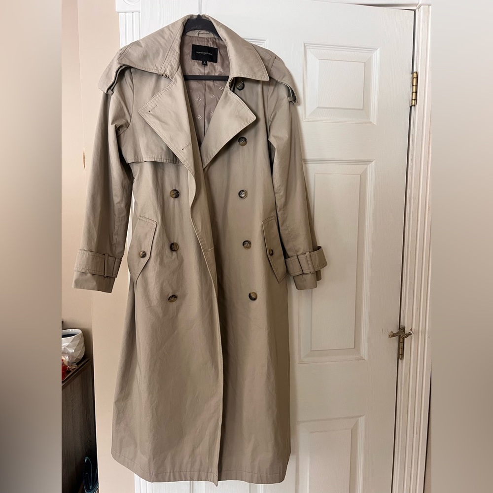 Banana Republic Neutral Taupe Lined Coat